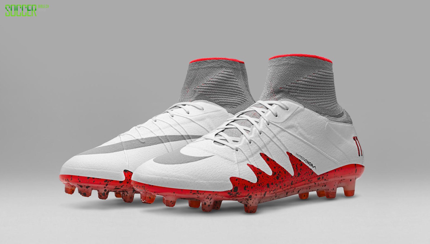 Nike NJR x Jordan Hypervenom II "White/Red" : Football Boots : Soccer Bible